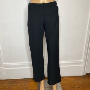 Nike Power Classic Gym Pants Women's Size S 224784-010 Black 29.5” Inseam EUC